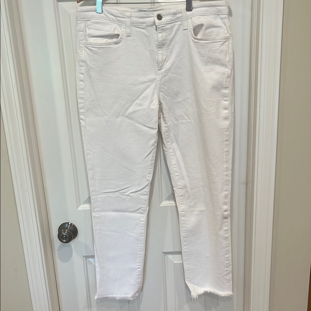 Joe's Jeans White Ankle Cropped Denim